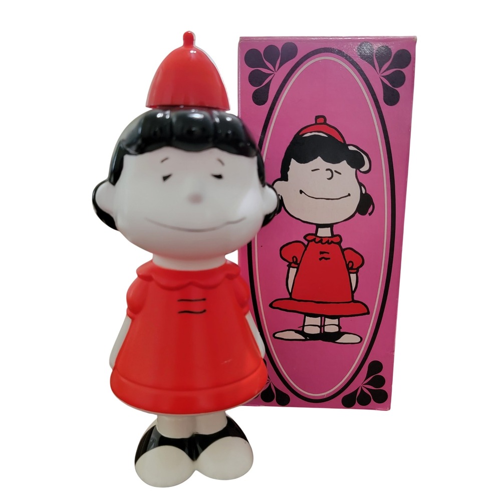 Vintage‎ 1970s Avon Lucy Bubble Bath 4 fl oz Peanuts Collectible Pink Box